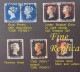 UK Great Britain, Black & Blue Penny Error - Fantacy Cinderella Stamps - Cinderellas