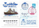 Arctique. North Pole. Brise Glace Atomic Icebreaker "Rossia" (7). 08.08.90. 1er Voyage Pole Nord August 1990. Certificat - Barcos Polares Y Rompehielos