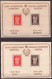 YUGOSLAVIA 1945  Mi BL.3 I,II - Meeting Of The Constituent Assembly - MNH**CUT SHORT - Hojas Y Bloques