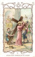 CHROMO IMAGE RELIGIEUSE CHOCOLATERIE D'AIGUEBELLE DEUXIEME STATION JESUS EST CHARGE DE SA CROIX - Aiguebelle