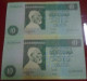 LIBYA , P 61b  ,  10 Dinars  ,  ND 1991 ,  UNC   Neuf  , 2 Notes - Libya