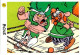 Delcampe - 25 Images Publicitaires Série Complète Astérix Vache Qui Rit Fromage Autocollant Goscinny-Uderzo 1991 Sport 运动 Deporte - Objets Publicitaires