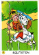 Delcampe - 25 Images Publicitaires Série Complète Astérix Vache Qui Rit Fromage Autocollant Goscinny-Uderzo 1991 Sport 运动 Deporte - Objetos Publicitarios