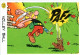 Delcampe - 25 Images Publicitaires Série Complète Astérix Vache Qui Rit Fromage Autocollant Goscinny-Uderzo 1991 Sport 运动 Deporte - Advertisement