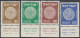Israel 1954 - Definitive Stamps Set: Old Jewish Coins - With Tabs Mi 94-97 * MH - Ongebruikt (met Tabs)