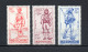 INDOCHINE  N° 219 à 221    NEUFS AVEC CHARNIERES  COTE 4.80€    DEFENSE DE L'EMPIRE - Unused Stamps