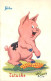 Illustration De Walt DISNEY /  Pub Tobler / Cochon / Humoristique / * 513 24 - Other & Unclassified