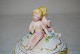 C221 Ancien Vide Poche - Faience - Angelot - Raisin Abondance - Travail Italien - Altri & Non Classificati