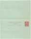 Anjouan Carte Postale Réponse 10c + 10c CP4a (ACEP) - Cartas & Documentos