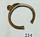 C221 Bijou Ancien Africain - Bracelet Du Burkina Faso En Bronze - Bracciali
