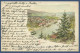 Tetschen An Der Elbe Gesamtansicht Schiffe, Gelaufen 1897 (AK1330) - Sudeten