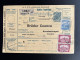 HUNGARY MAGYAR 1917 PARCEL CARD BUDAPEST TO KONSTANTINOPEL 16-11-1917 HONGARIJE UNGARN - Lettres & Documents