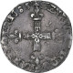 France, Henri III, 1/4 Ecu, 1583, Bayonne, Argent, TTB, Gadoury:494 - 1574-1589 Henry III
