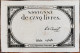 Assignat 5 Livres - 10 Brumaire L'an 2 - Série 19648 - Le Court - Assignats & Mandats Territoriaux