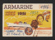 CARTE ARMARINE 1943-51-52-56 - FORMAT 10.5 X 7 CM - Cartes De Visite