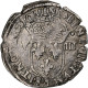 France, Charles X, 1/8 Ecu, 1591, Nantes, Argent, TB+, Gadoury:519 - 1589-1610 Heinrich IV.