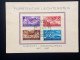 LIECHTENSTEIN MI-NR. 152-155 GESTEMPELT(USED) ARBEITSBESCHAFFUNG 1937 AUF KARTE - Used Stamps