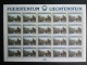 LIECHTENSTEIN MI-NR. 806-808 POSTFRISCH(MINT) KLEINBOGENSATZ MORITZ MENZINGER MALER 1982 - Blocs & Feuillets