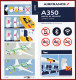 Air France/ Airbus A350 - 08 / 2022 - Consignes De Sécurité / Safety Card - Consignes De Sécurité