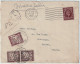 FRANCE - 1936 TAXE 1fr20c (2x10c & 1fr Duval) Sur Enveloppe Sous Affranchie De Londres à Montargis, Loiret - 1859-1959 Brieven & Documenten