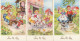  ENFANTS - SERIE COMPLETE DE 6 CPA - THEME - "BONNE FETE PAPA "  - TOUS LES SCANS - Collections, Lots & Series