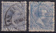 ESPAGNE SPAIN ESPANA  SIGNATURE SIGNER ALPHONSE CACHET NOIR & BLEU Signé - Oblitérés