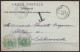 CP Mons Non-affr. Càd MONS /1 JUILLET 1898 Pour Et Taxée 10c à (Château) SCHELDEWINDEKE - Storia Postale