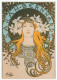 Card CPH 14 Czech Republic A. Mucha's Sarah Bernhardt In La Plume 2010 - Cartoline Postali