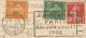 FRANCE - FLIER DEPARTURE PMK "PARIS GARE SAINT LAZARE / JEUX OLYMPIQUES" ON FRANKED PC (VIEW OF PARIS) TO HOLLAND - 1924 - Ete 1924: Paris