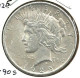 UNITED STATES USA $1 PEACE EAGLE BIRD FRONT WOMAN HEAD BACK 1925 AG SILVER KM111 VF READ DESCRIPTION CAREFULLY !!! - 1921-1935: Peace (Paix)