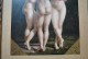 Belle Ancienne Reproduction Cadre En Bois Doré 36.5 X 29 Cm Du Tableau LES TROIS GRACES De Regnault Nu Premier Empire - Sonstige & Ohne Zuordnung