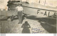 CARTE PHOTO LONGUEVILLE CAMP D'AVIATION 07/1935  CARTE COUPEE  AU FORMAT 13 X 8 CM - Aerodrome