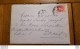 ENVELOPPE ET COURRIER TIMBRE PETAIN 1942 ENVOYEE A HOPITAL SAINT JOSEPH PARIS - 1941-42 Pétain