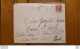 ENVELOPPE ET COURRIER TIMBRE PETAIN 1942 ENVOYEE  DE MONTHYON A HOPITAL SAINT JOSEPH PARIS - 1941-42 Pétain