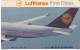 GERMANY - Lufthansa/First Class(K 365), Tirage 20000, 07/91, Mint - Vliegtuigen