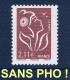 MARIANNE DE LAMOUCHE 2 € 11 N** SANS PHOSPHORE TOTAL - YVERT 3972a - VARCURIO - 2004-2008 Marianne (Lamouche)