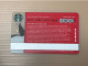 Singapore STARBUCKS Coffee Gift Card, Set Of 1 Used Card - Singapur