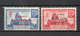 INDOCHINE  N° 294 + 295   NEUFS SANS CHARNIERE  COTE 1.60€    MARECHAL PETAIN SURCHARGE - Unused Stamps