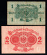 DEUTSCHLAND - ALLEMAGNE - LOT 1 Et 2 Mark - P50 - P54 - 1914 - Sonstige & Ohne Zuordnung