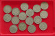 COLLECTION LOT CEYLON SRI LANKA RUPEE 16PC 115G #xx40 1874 - Sri Lanka (Ceylon)