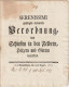 Verordnung Das Schiessen In Den Feldern Betreffend - Herzog Zu Braunschweig - 1773 (68626) - Decreti & Leggi