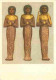 Art - Antiquités - Toutankhamon - Tut Ank Amen's Treasures - Three Royal Shawabii - Funerary Statuettes - Of Brownish Wo - Antiquité