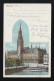Hamburg Rathaus Glitzerverzierung Koloriert, Hamburg /Lübeck 14.9.1900 - Tegenlichtkaarten, Hold To Light
