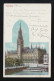 Hamburg Rathaus Glitzerverzierung Koloriert, Hamburg /Lübeck 14.9.1900 - Controluce