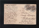 Best Wishes,  Rosen Vergissmeinicht See Auf Silbernem Grund, Berlin 16.3.1909 - Hold To Light