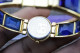 Delcampe - Vintage Seiko Lassale Ultra Elegance 1F20 1B60 Blue Dial Lady Quartz Watch 21mm - Relojes Ancianos