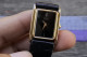 Delcampe - Vintage Seiko Gold Plated 16 5420 Lady Quartz Watch Japan Square Tank Shape 22mm - Horloge: Antiek