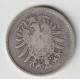 DEUTSCHES REICH 1874 A: 1 Mark, Silver, KM 7 - 1 Mark