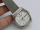 Delcampe - Vintage Citizen  Crystron KANJI DATE Men Quartz Watch Japan Cushion Shape 35mm - Antike Uhren