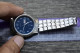 Delcampe - Vintage Seiko 2206 0600 Blue Dial Lady Automatic Japan Round Shape 15mm - Antike Uhren